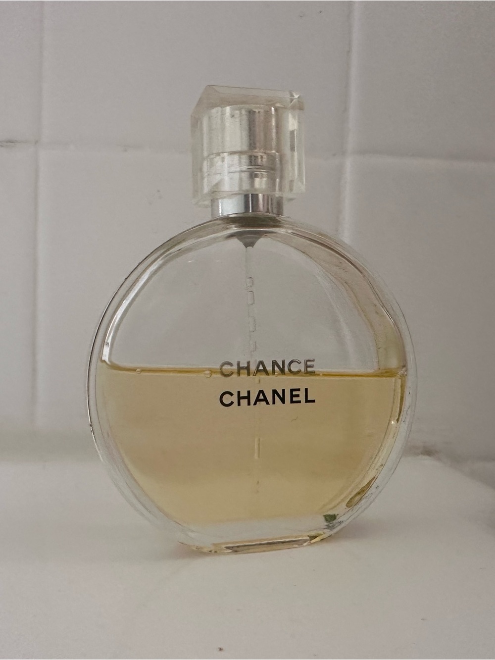 CHANEL Chance Eau de Toilette — Clear Bottle with Gold Liquid
